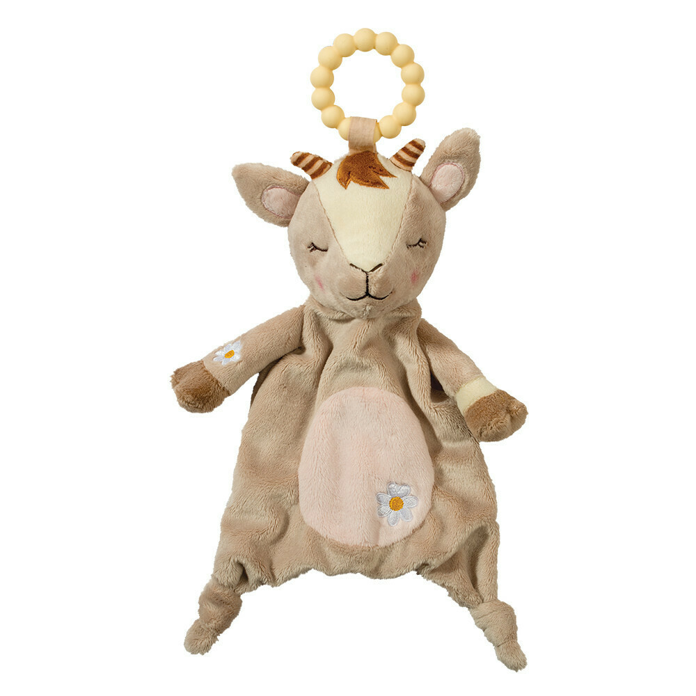 Goat - Teether Blanket - Lil' Sshlumpie - 13 inch - Douglas Baby