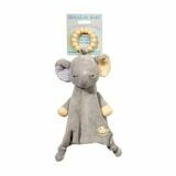 Grey Elephant - Teether Blanket - Lil&#39; Sshlumpie - 13 inch - Douglas Baby