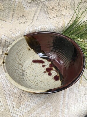 Extra Large Deep Bowl, Cream Ash - Parsons Dietrich Pottery - Canadian Handmade 