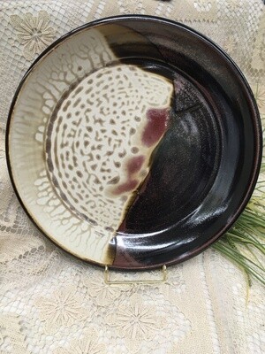 Large Deep Platter, Cream Ash - Parsons Dietrich Pottery - Canadian Handmade
