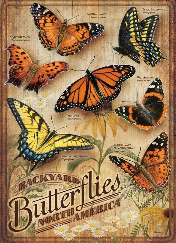 Backyard Butterflies - 500 Piece Cobble Hill Puzzle