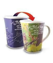 Mother Colour Changing Mug - A Mother gives her child the heart to Love and the strength to soar 