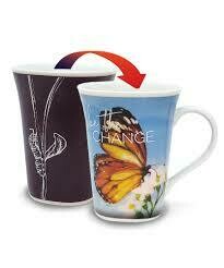Change Colour Changing Mug - Be the Change - Monarch Butterfly