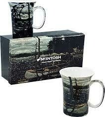 Tom Thomson, The Canoe / The West Wind - Canadian Artist - Set of Two Fine Bone China Mugs in Collector Box