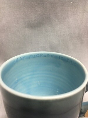 Sassy Mug - With inside mug Inscription - What F#*kery Is This?