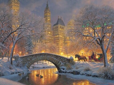 Winter in the Park - 500 Piece Cobble Hill Puzzle