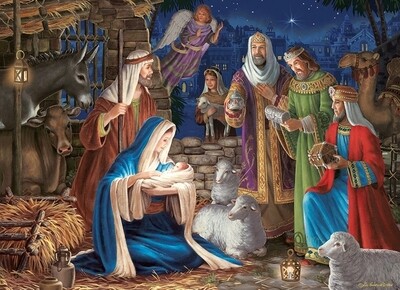 Miracle in Bethlehem, Nativity - 1000 Piece Cobble Hill Puzzle