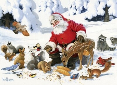 Santa Claus and Friends - Family Pieces - 350 Piece Cobble Hill Puzzle