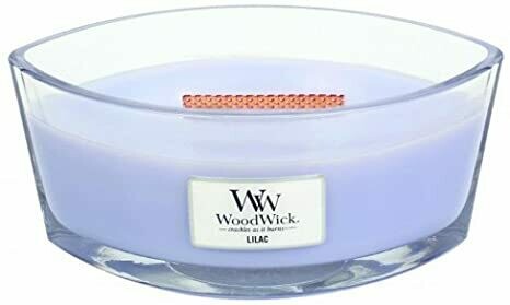 Lilac - 16 oz Ellipse Glass Dish - Woodwick Candle