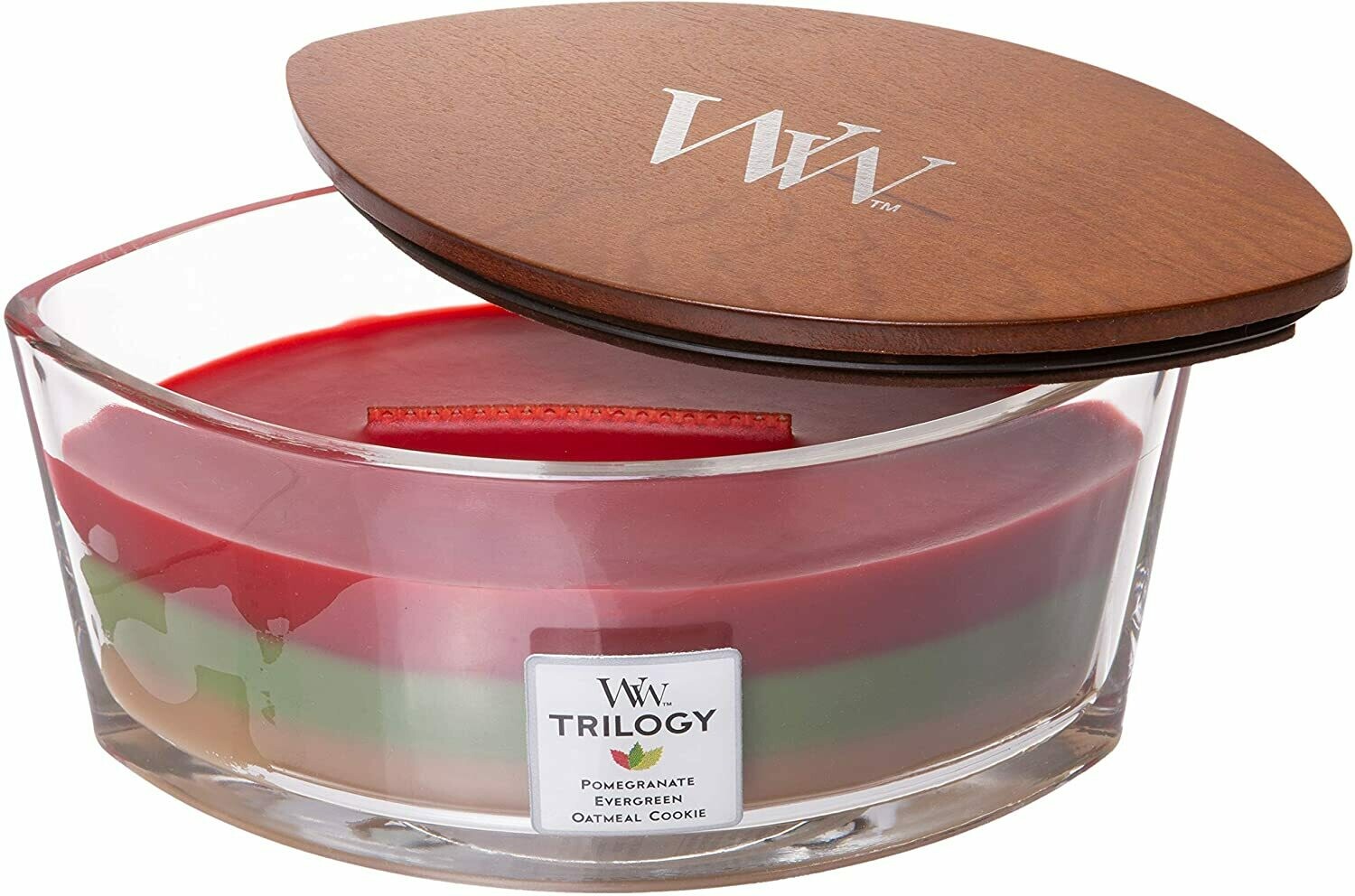 Joyful Gathering Trilogy 16 oz Ellipse Glass Dish Woodwick Candle