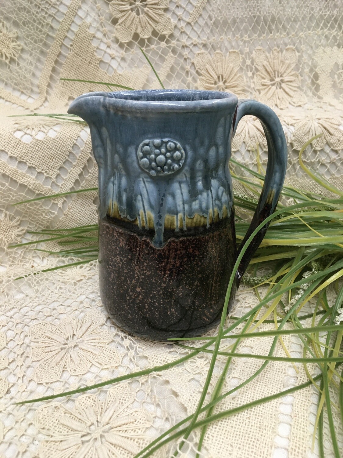 MediumPitcher / Vase, Blue Ash - Parsons Dietrich Pottery - Canadian Handmade