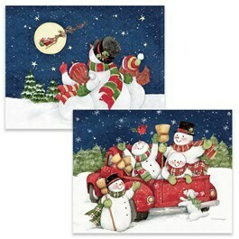 Lang Christmas Cards - Up and Away - 2 Designs - 18 per Box