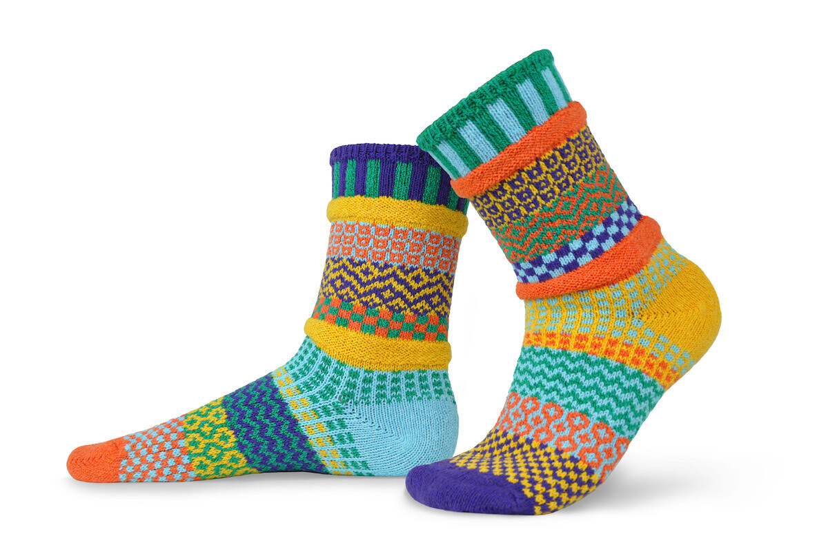 Me Not Large Mismatched Crew Socks Solmate Socks