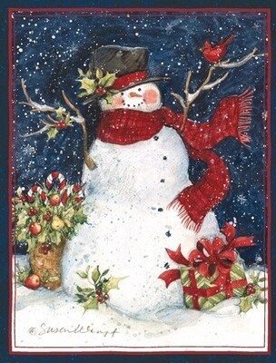 Lang Christmas Cards - Snowman Scarf - 18 per Box