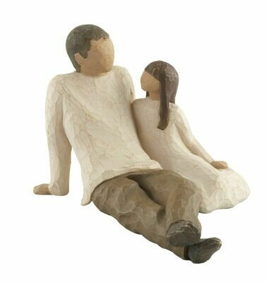 Willow Tree: Father and Daughter - Father sitting with daughter