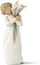 Willow Tree: Beautiful Wishes - Girl holding White Calla Lillies/Flowers