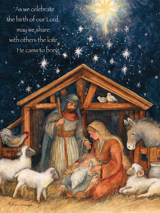 Lang Christmas Cards - Holy Family - 18 per Box