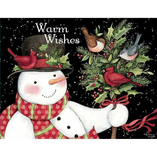 Lang Christmas Cards - Snowman and Friends - 18 per Box