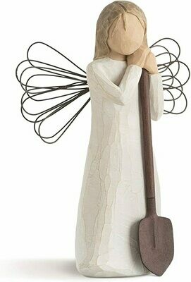 Willow Tree: Angel of The Garden - Standing Holding Garden Spade - Wire Wings