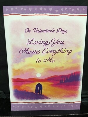 Valentine - On Valentine's Day, Loving You Means Everything to Me - Blue Mountain Arts Cards
