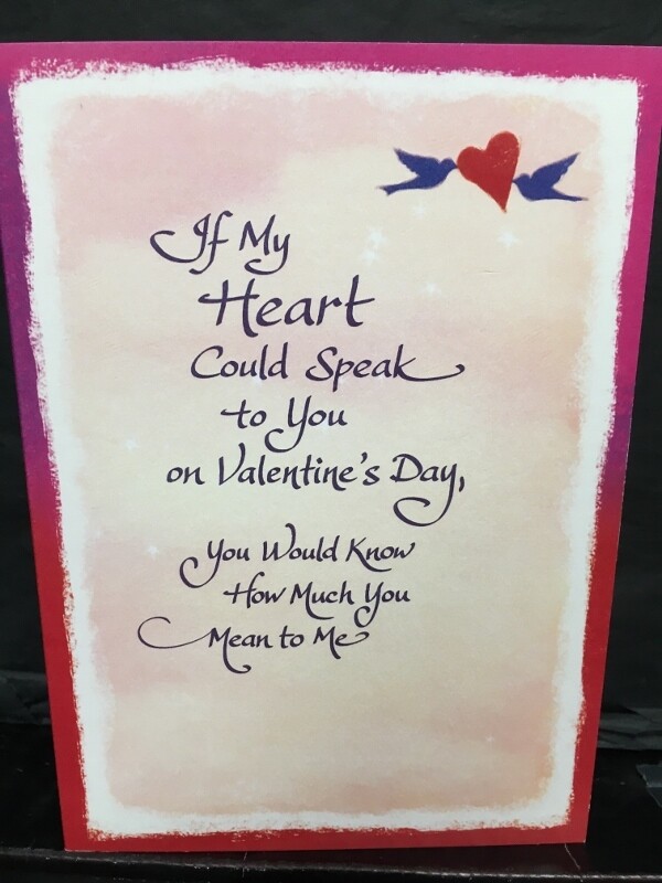 Valentine - On Valentine's Day, If My Heart Could Speak to you.... - Blue Mountain Arts Cards