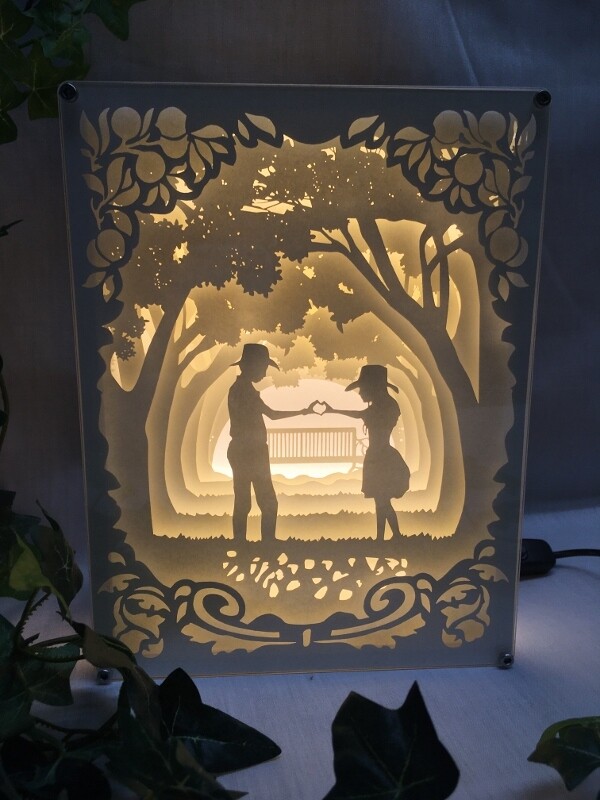 Love Is - Paper Art Led Light Box 