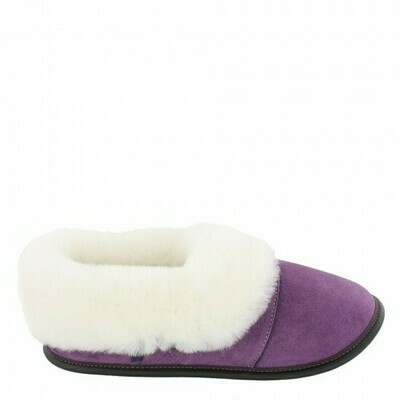 Ladies Low-cut -9/10  Laser Purple / White Fur: Garneau Slippers