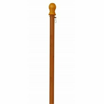 Flag Pole - For House Flags - Wooden with anti-wrap tube - 5' long