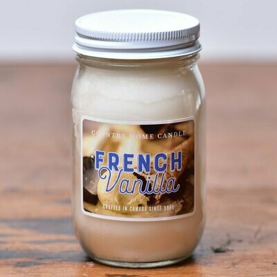 French Vanilla - Small Jar - Country Home Candle