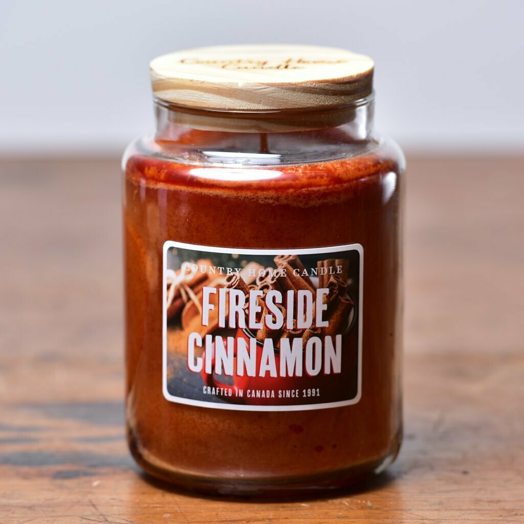 Fireside Cinnamon - Large Jar - Country Home Candle