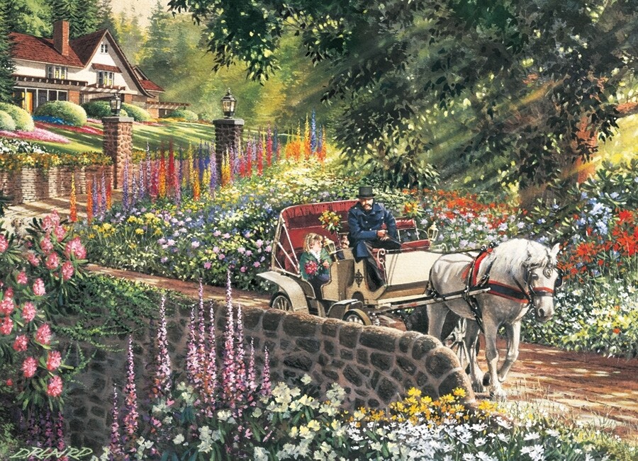 Carriage Ride - Easy Handling - 275 Piece Cobble Hill Puzzle