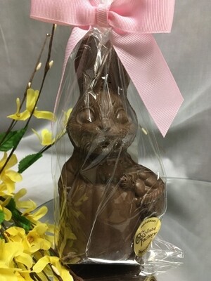 Girl Bunny - Milk Chocolate - 125g - 6 inches tall - Chocolate Factory