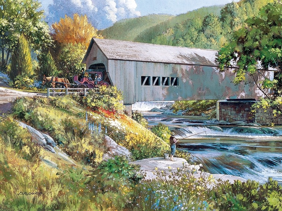 Covered Bridge - Easy Handling - 275 Piece Cobble Hill Puzzle