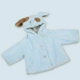 Waggles Coat - Blue Puppy Dog Coat - 12 - 24 month size - Bearington Baby