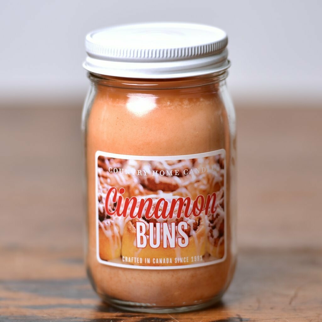 Cinnamon Buns - Small Jar - Country Home Candle