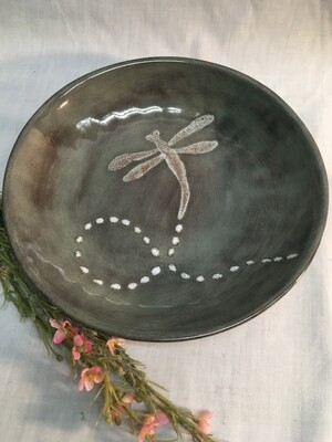 Pasta Plate - Dragonfly - Canadian Handmade by Ed Lucier
