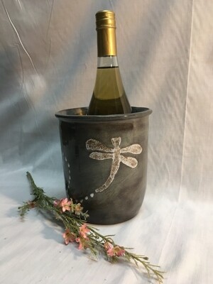 Utensil Holder / Wine Chiller - Dragonfly - Canadian Handmade by Ed Lucier