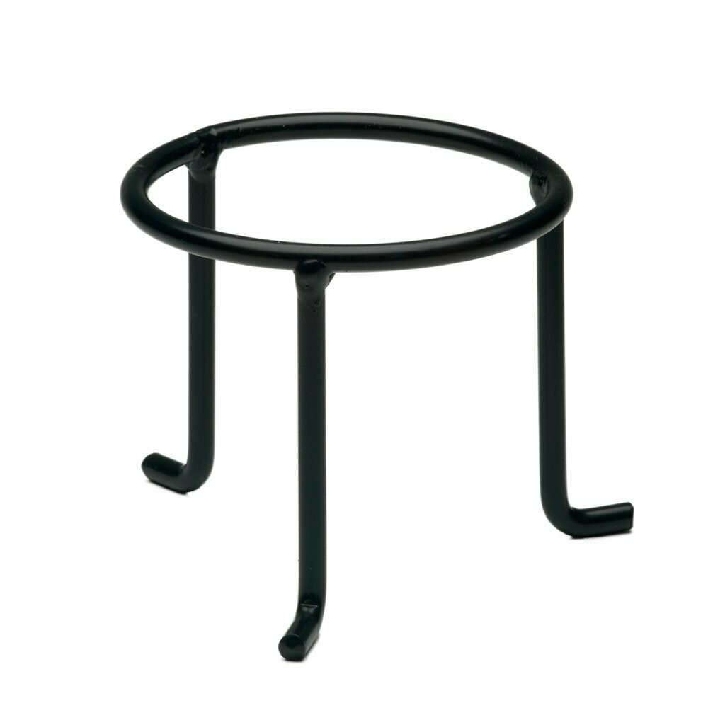 Short, Wider width, Three legged Stand for Friendship Balls - Indoor/Outdoor - black wrought iron