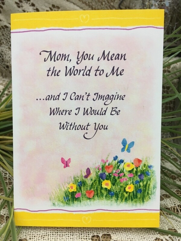 Mother's Day -  Mom you mean the World to Me.... - Tri-fold - Blue Mountain Arts