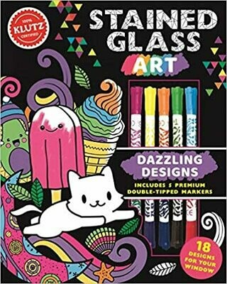 Klutz - Stained Glass Art - Craft Book - Contains everything you need