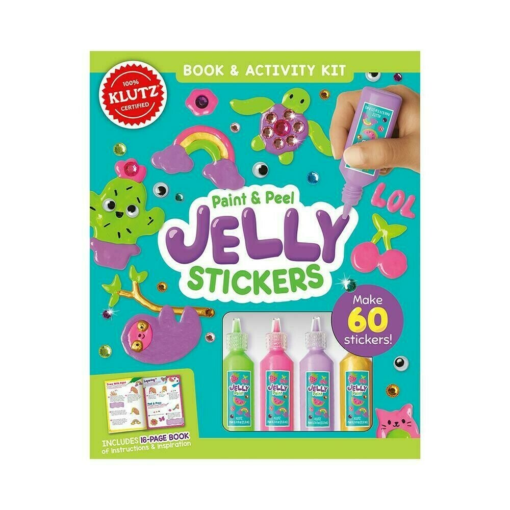 Klutz - Paint and Peel Jelly Stickers - Craft Book and Activity Kit