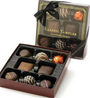 Rogers Classic Sampler Box - Milk and Dark Chocolate Assortment - 8 pieces - 110g - Rogers Chocolates