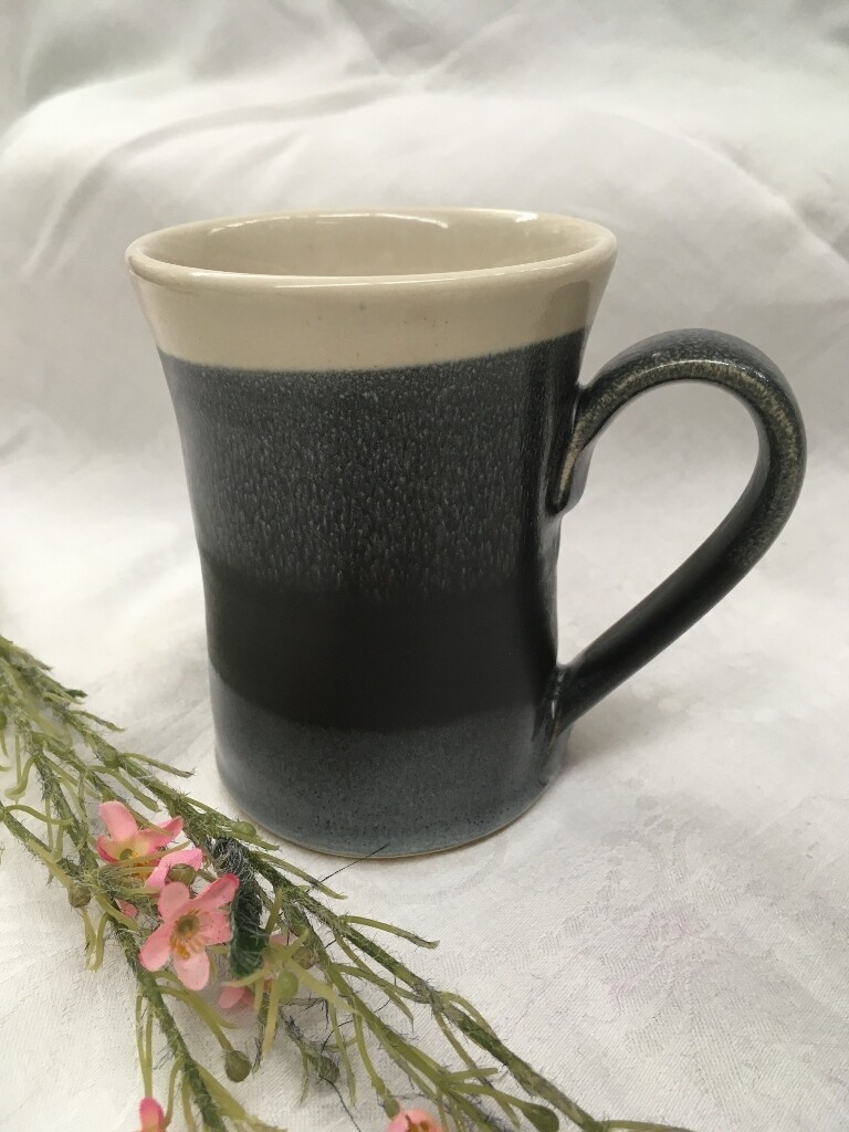 Large Mug, Black & White - Pavlo Pottery - Canadian Handmade