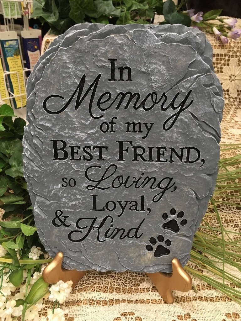 Garden Stepping Stone - Pet Sympathy - In Memory of My Best Friend, so loving loyal and kind.
