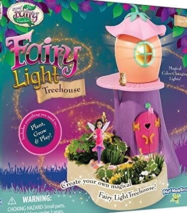 My Fairy Garden: LIght Treehouse with colour changing light -  includes dirt and seeds