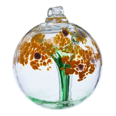 3&quot; Blossom Friendship Ball - Thanks - Canadian Blown Glass