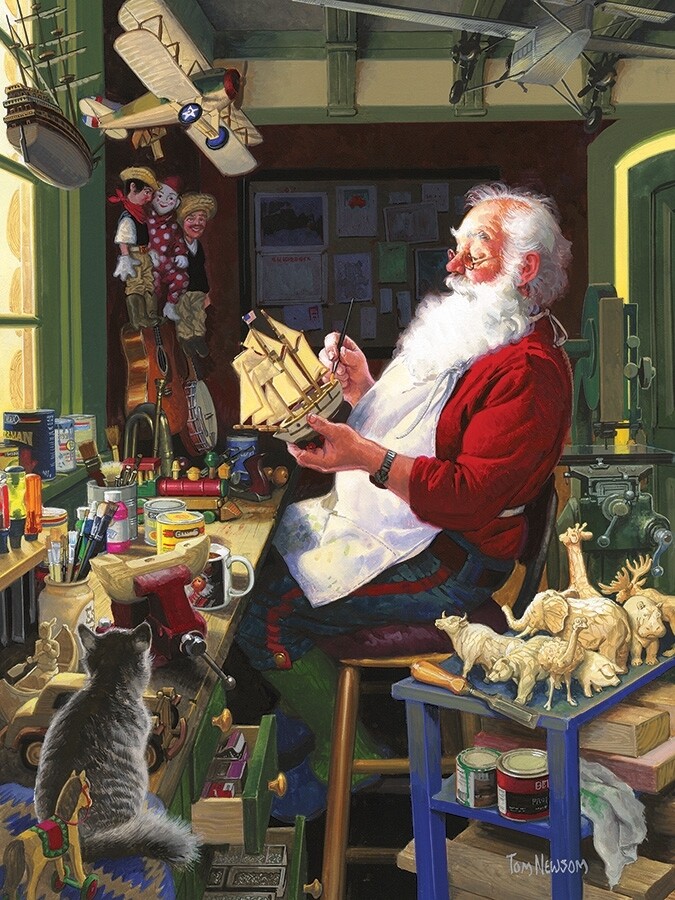 Santa's Workbench - 500 Piece Cobble Hill Puzzle