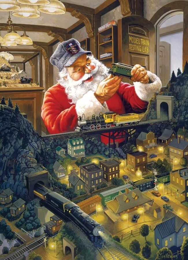 Santa's Railway - 500 Piece Cobble Hill Puzzle
