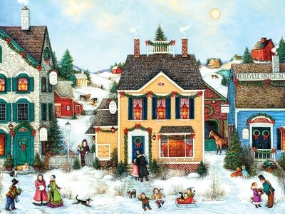 Christmas Town - Easy Handling - 275 piece Cobble Hill Puzzle