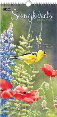 Lang Spiral Top Vertical Calendar - Songbirds - Susan Bourdet